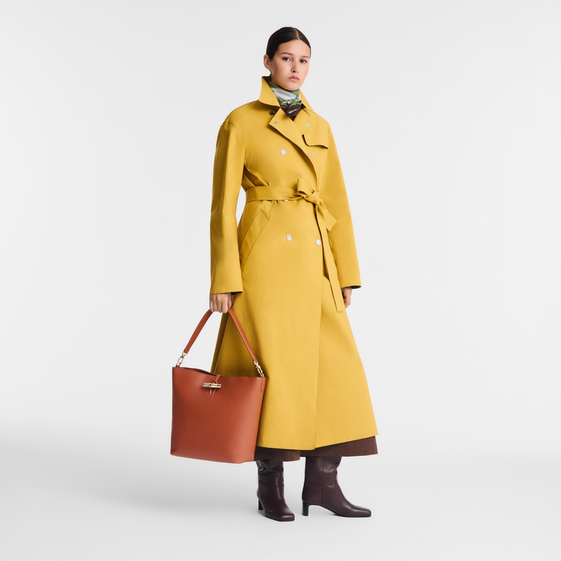 Le Roseau M Hobo bag Bark - Leather