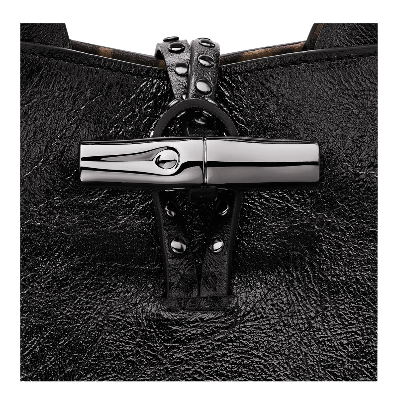 Le Roseau S Handbag Black - Leather