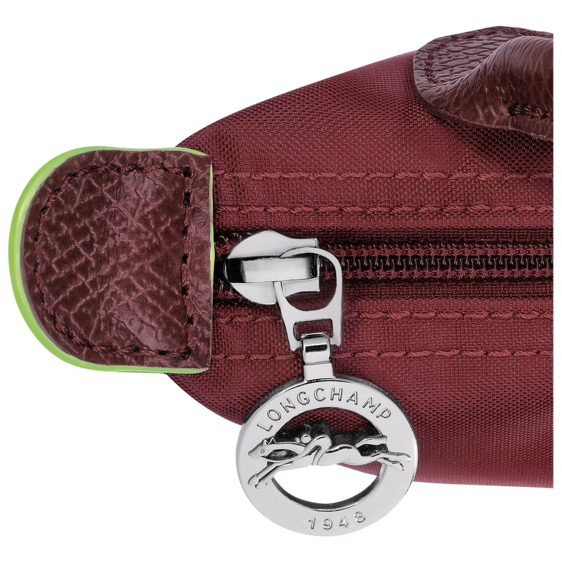 Le Pliage Green Pouch with handle Pomegranate - Recycled canvas