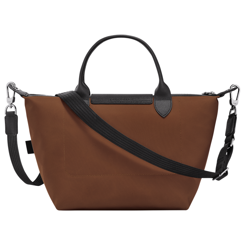 Le Pliage Energy S Handbag Chocolate - Recycled canvas