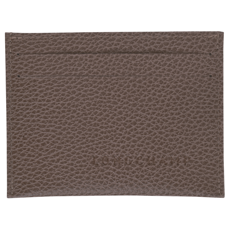 Le Foulonné Card holder Taupe - Leather