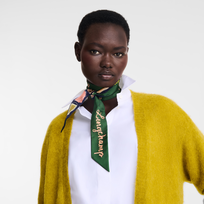 La Palette Longchamp Headband British Green - Silk