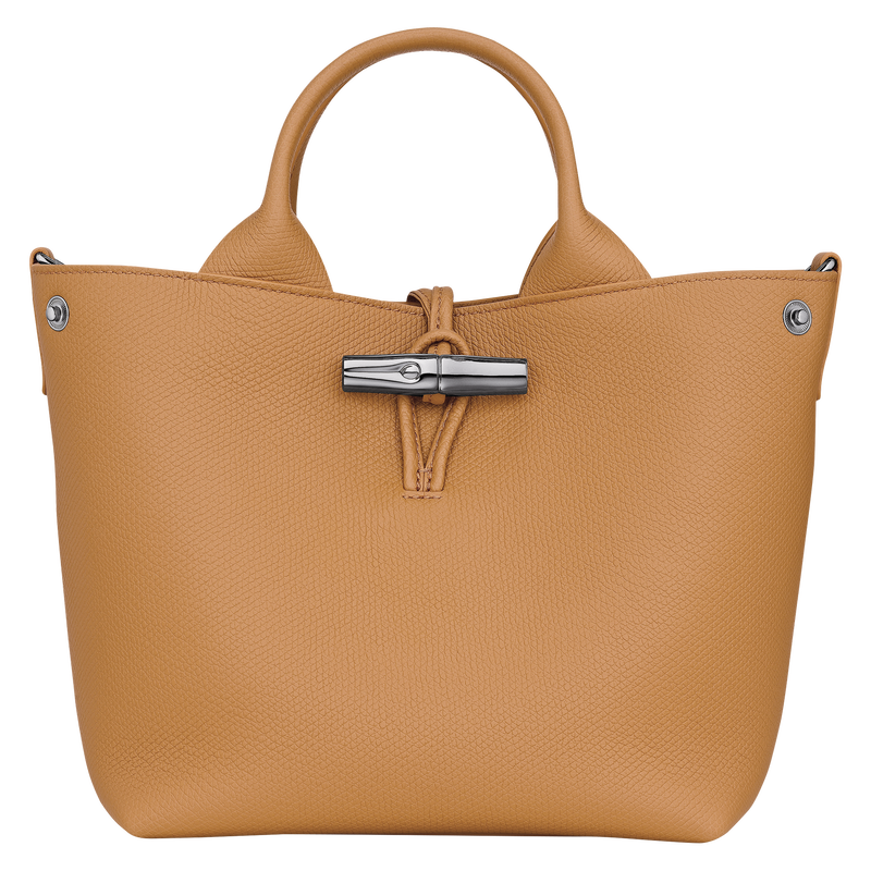 Le Roseau S Handbag Walnut - Leather