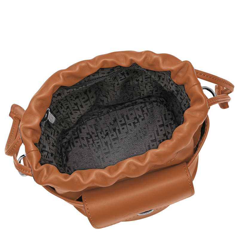 Le Pliage Xtra XS Bucket bag Cashew - Leather