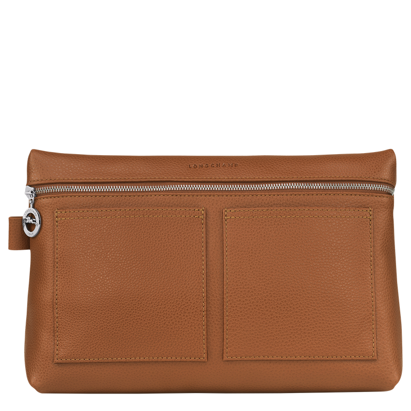Le Foulonné Toiletry case Caramel - Leather