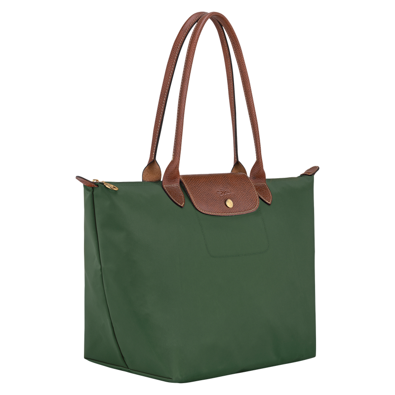 Le Pliage Original L Tote bag British Green - Recycled canvas