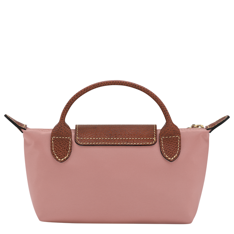 Le Pliage Original Pouch with handle Pink Tea - Recycled canvas