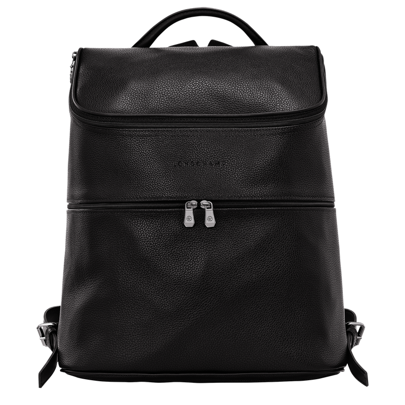 Le Foulonné Backpack Black - Leather