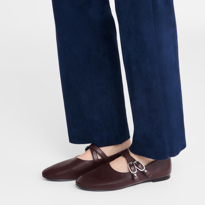 Le Foulonné Ballerinas Mocha - Leather