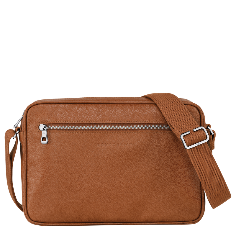 Le Foulonné M Camera bag Caramel - Leather