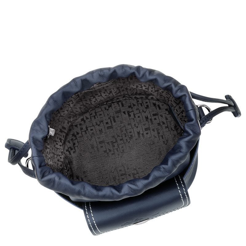 Le Pliage Xtra XS Bucket bag Navy - Leather