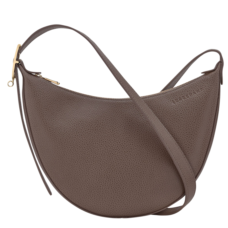 Le Foulonné S Crossbody bag Taupe - Leather