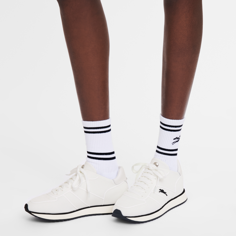 Le Pliage Collection Sneakers Ecru - Leather
