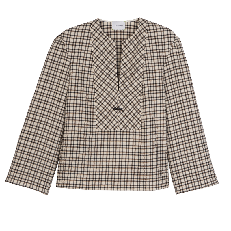 Blouse Ecru - Jacquard cotton