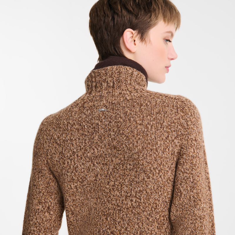 Long dress Chocolate - Knit