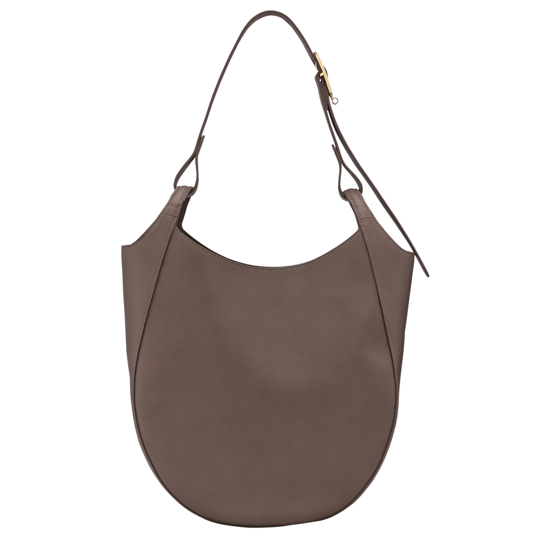 Le Foulonné L Hobo bag Taupe - Leather