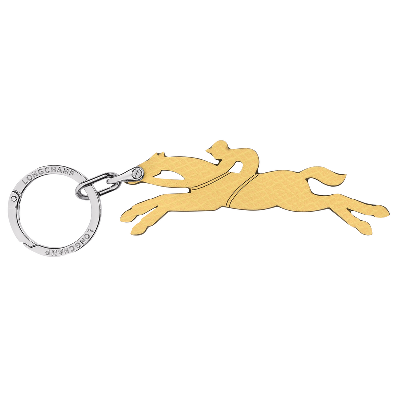 Le Pliage Original Key ring Yellow Chick - Leather