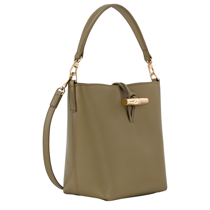 Le Roseau XS Bucket bag Olive - Leather