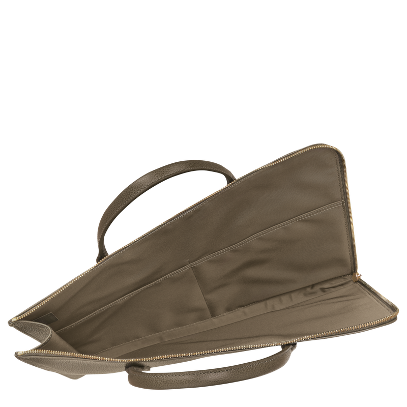Le Foulonné S Briefcase Caper - Leather