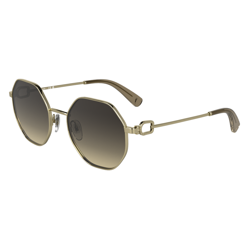 Sunglasses Gold/Brown - Metal