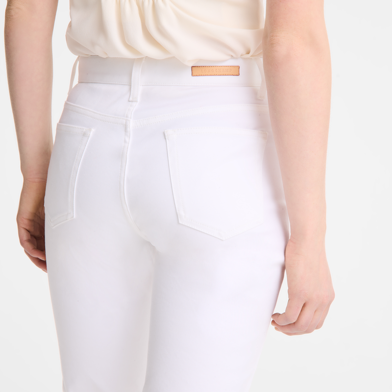 Trousers White - Gabardine
