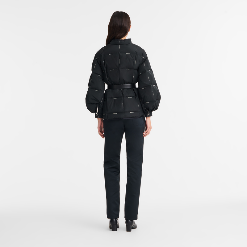 Jacket Black - Quilted techno-taffeta