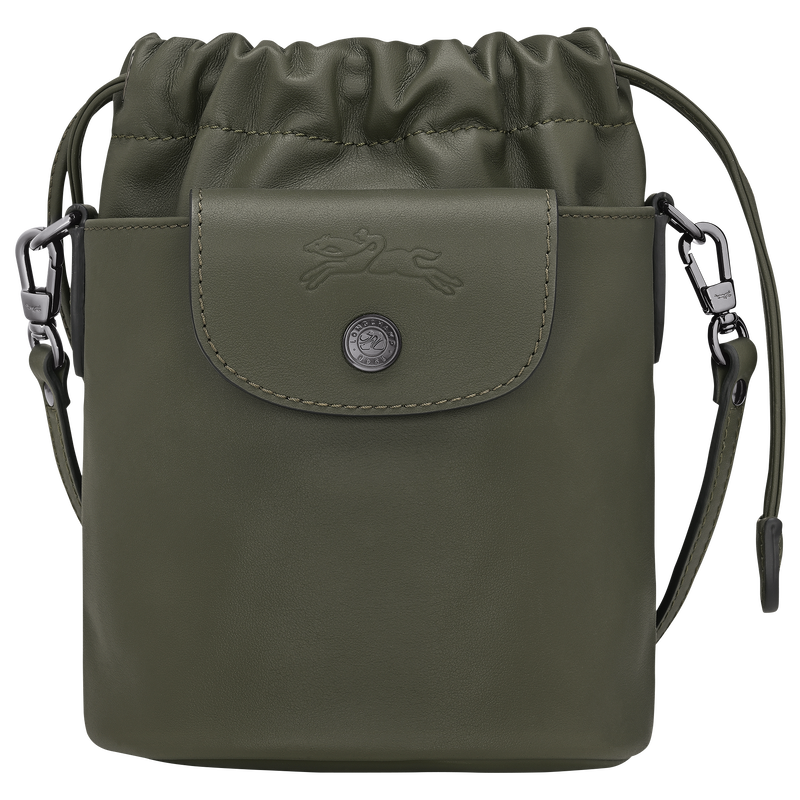 Le Pliage Xtra XS Bucket bag Fir - Leather