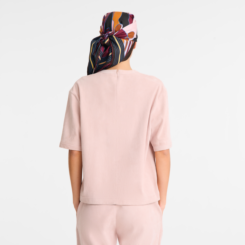 Short leather top Pink - Leather