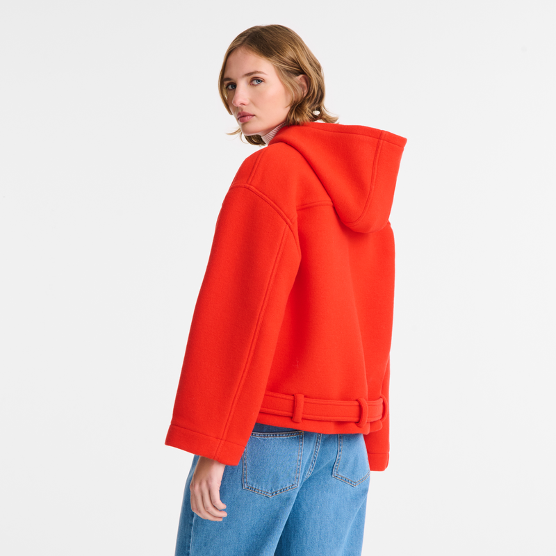 Jacket Red - Wool broadcloth