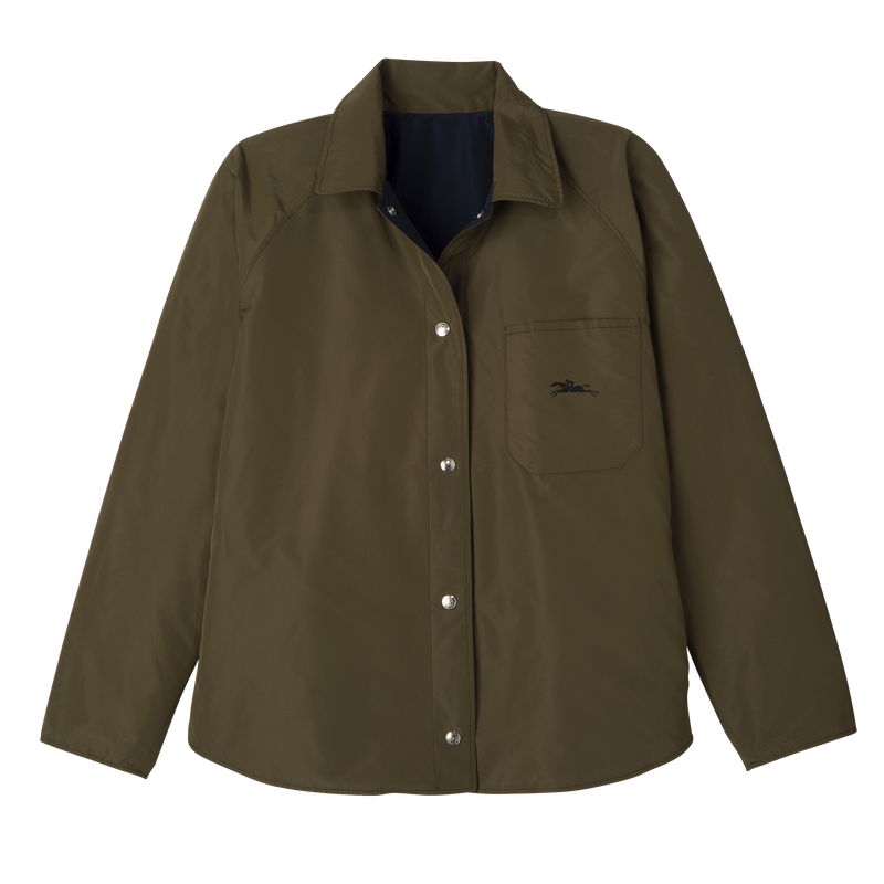 Padded blouson Navy/Artichoke - Technical taffeta