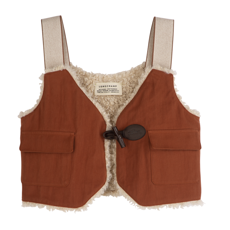 Cardigan Marmalade - Faux fur-lined cotton