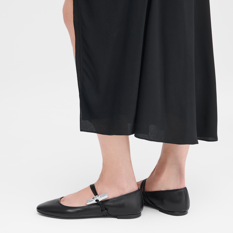 Le Roseau Ballerinas Black - Leather