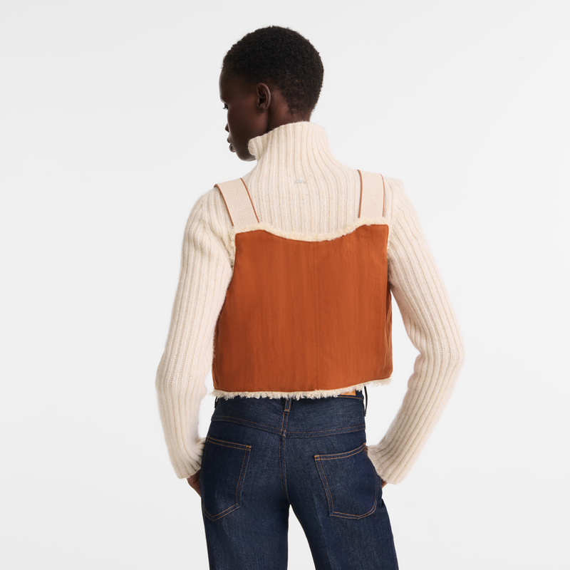 Cardigan Marmalade - Faux fur-lined cotton