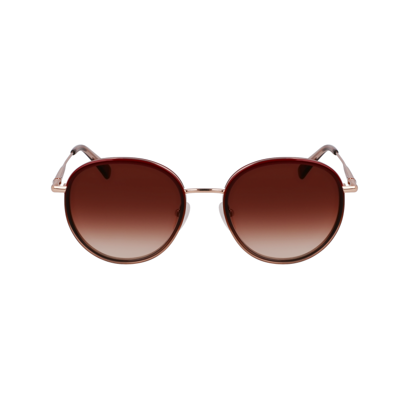 Sunglasses Rose Gold/Burgundy - Metal