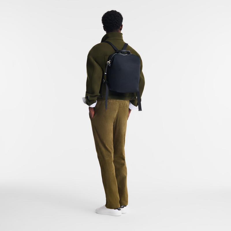 Le Pliage Energy L Backpack Black - Recycled canvas