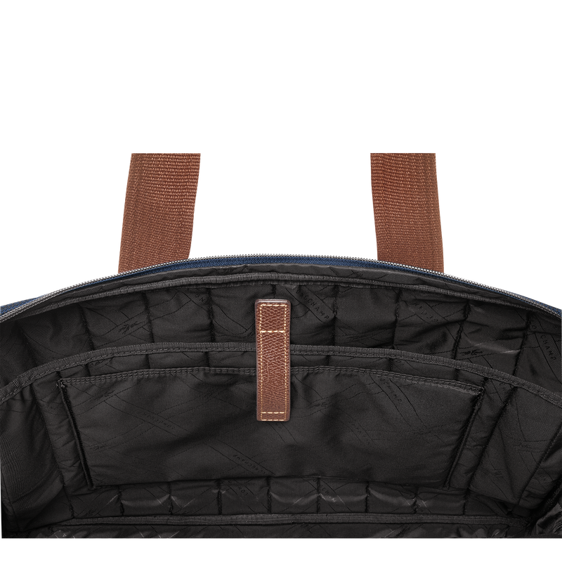 Boxford L Briefcase Blue - Recycled canvas