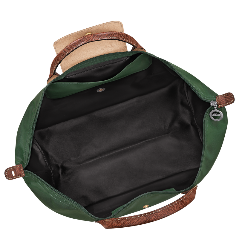 Le Pliage Original L Travel bag British Green - Recycled canvas