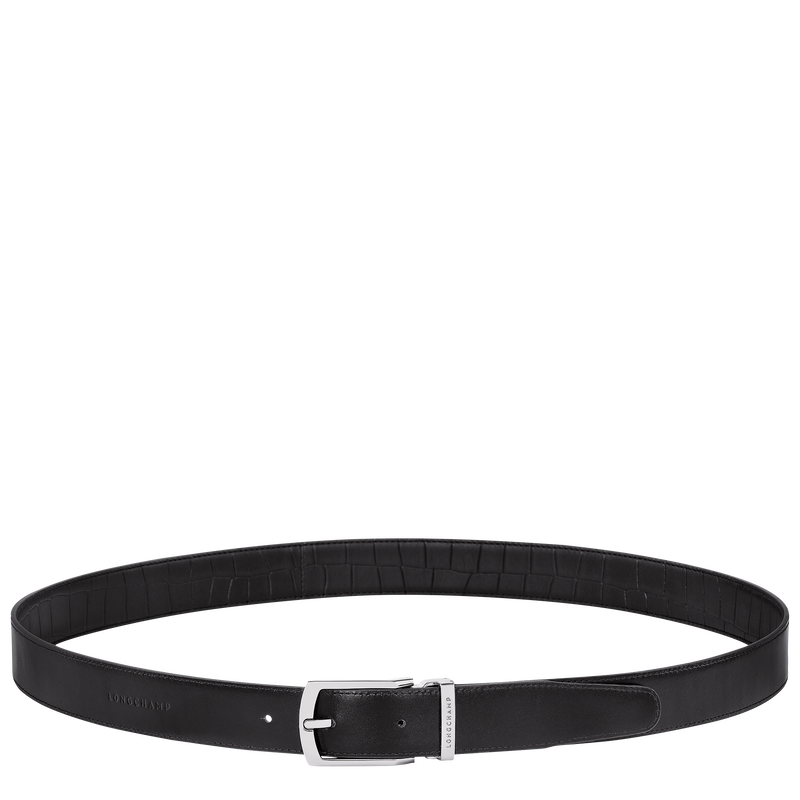 Delta Box Men's belt Black - Leather