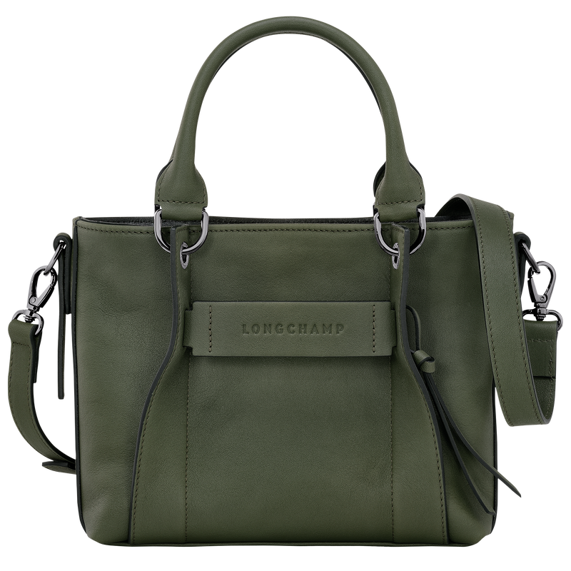 Longchamp 3D S Handbag Khaki - Leather