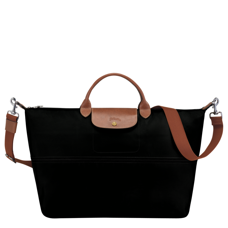 Le Pliage Original Travel bag expandable Black - Recycled canvas