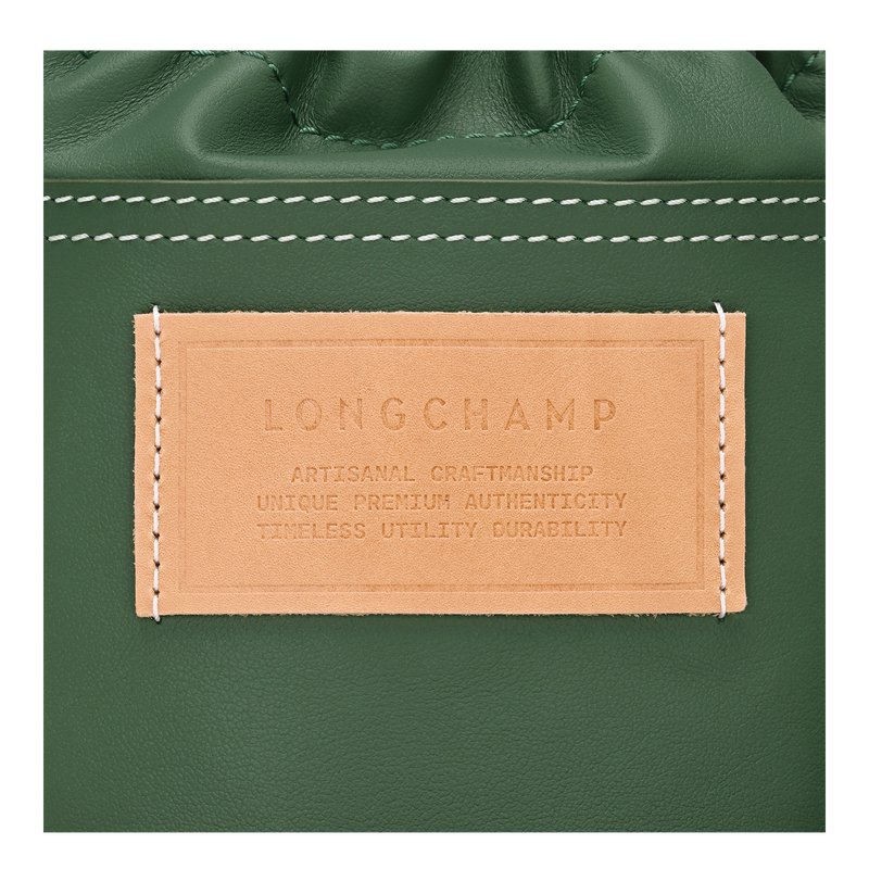 Le Pliage Xtra XS Bucket bag British Green - Leather