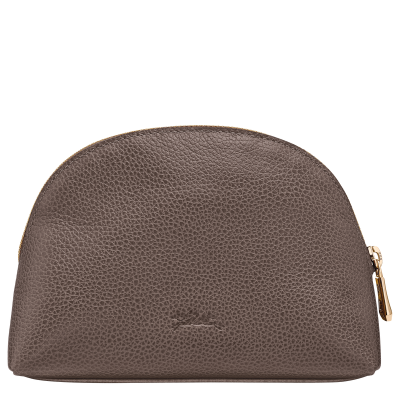 Le Foulonné Pouch Taupe - Leather