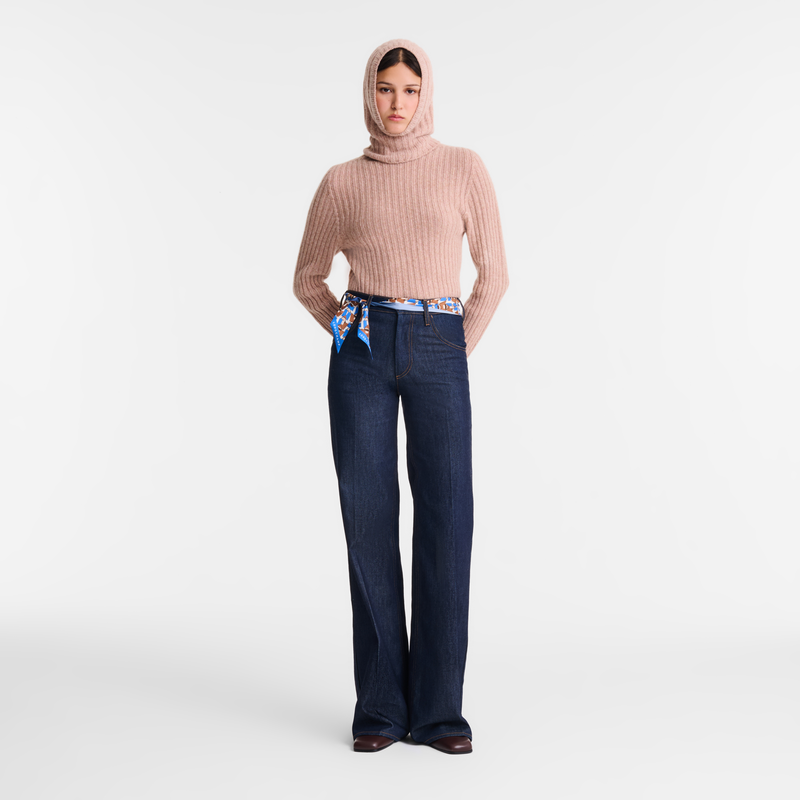 High neck sweater Pink Tea - Knit