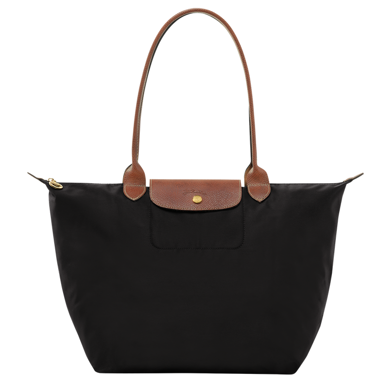 Le Pliage Original L Tote bag Black - Recycled canvas