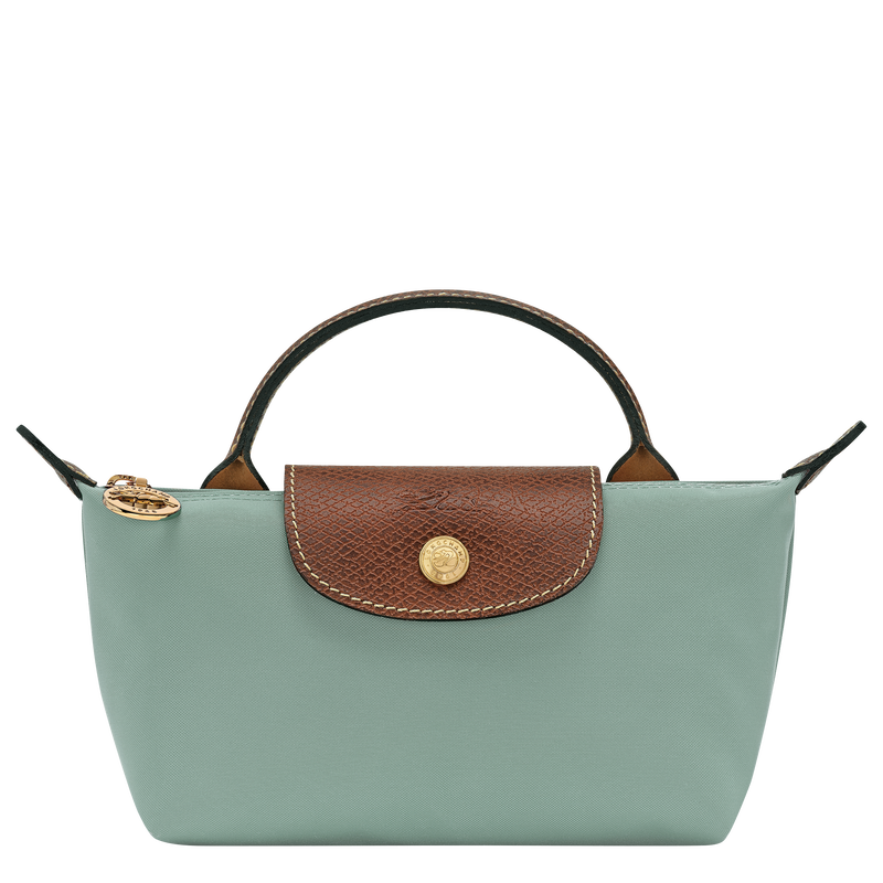 Le Pliage Original Pouch with handle Celadon - Recycled canvas