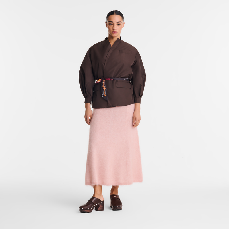 Kimono jacket Mocha - Technical taffeta