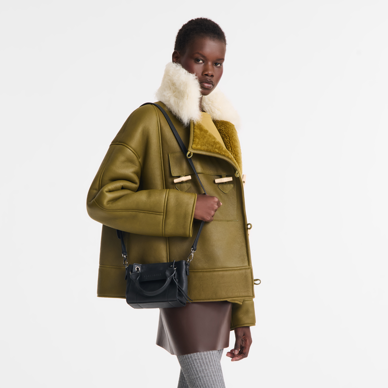 Longchamp 3D XS Handbag Black - Leather