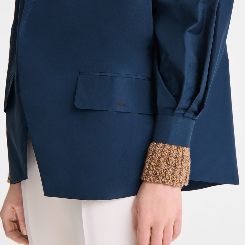 Kimono jacket Navy - Technical taffeta