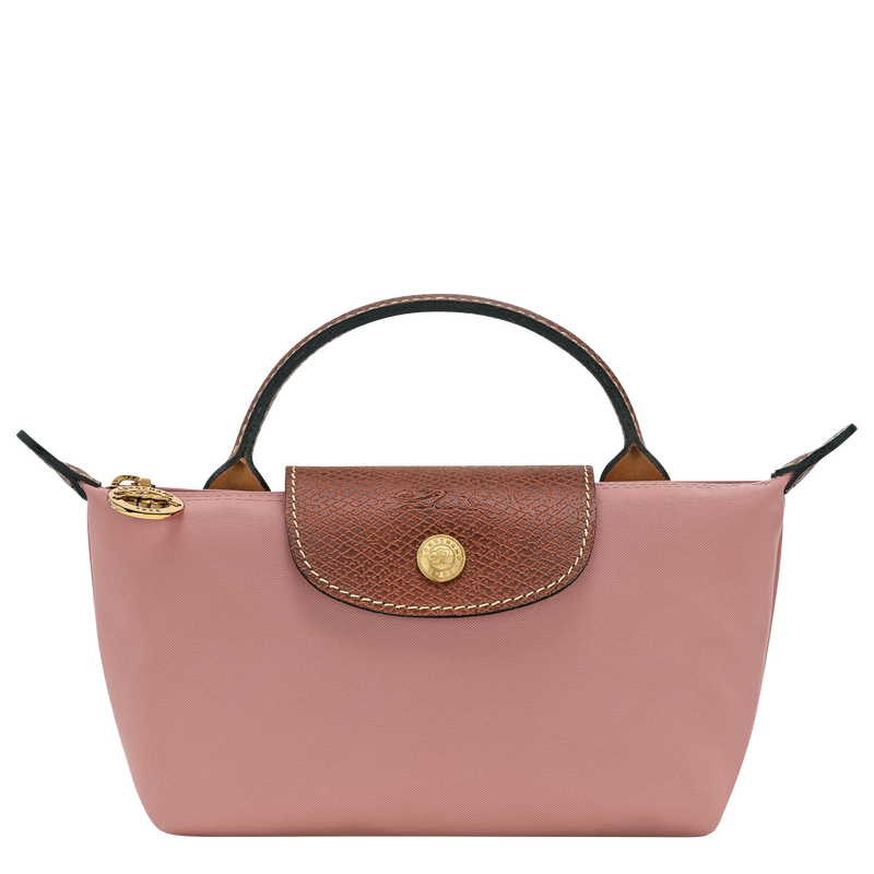 Le Pliage Original Pouch with handle Pink Tea - Recycled canvas