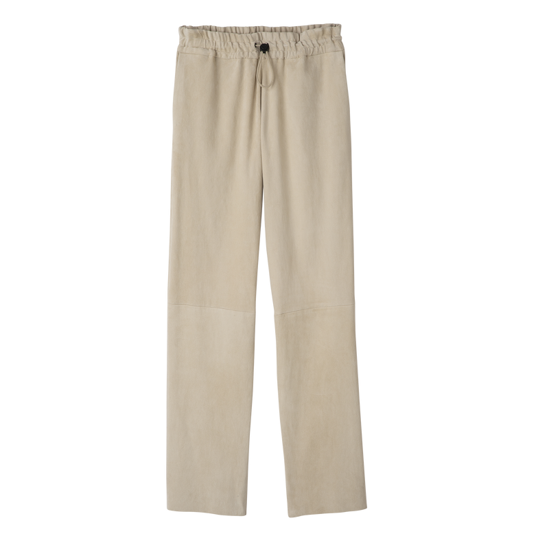 Leather straight pants Linen - Leather